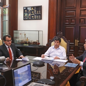 Asumida la Alcaldía de Lima, su titular Miguel Romero se reunió con Pedro Castillo Terrones